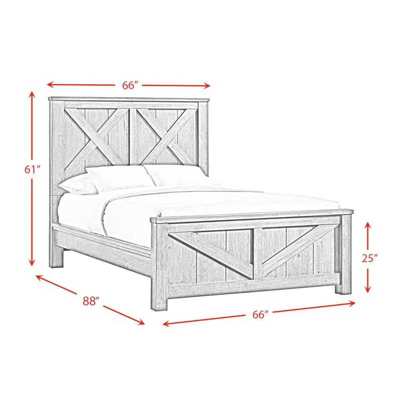 Maverick Queen Bed Grey