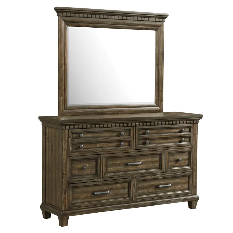 McCabe 7-Drawer Dresser with Mirror Set
