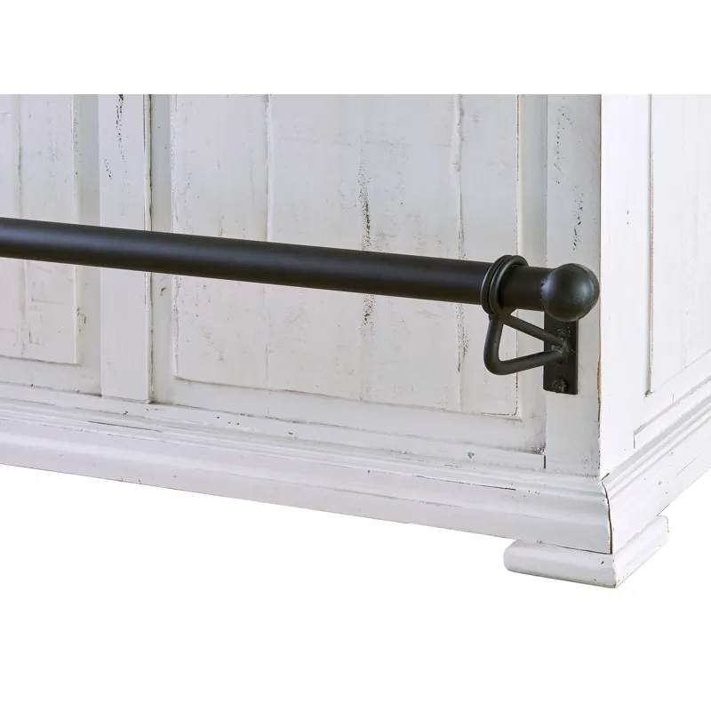 Condesa 68\" Bar Table White Base Tobacco Top