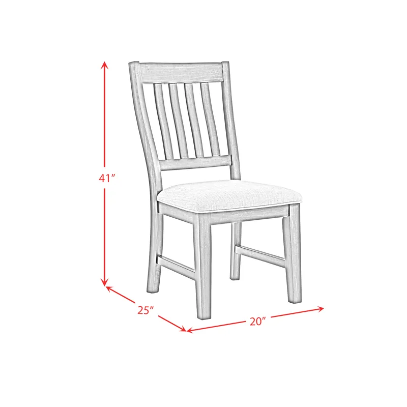 Montrose Dining Side Chair with Light Grey Fabric in Espresso