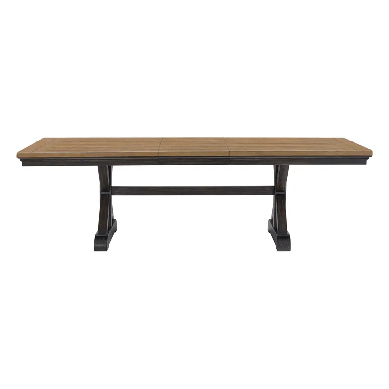 Montrose Dining Table with 20" Leaf in Espresso and Brown