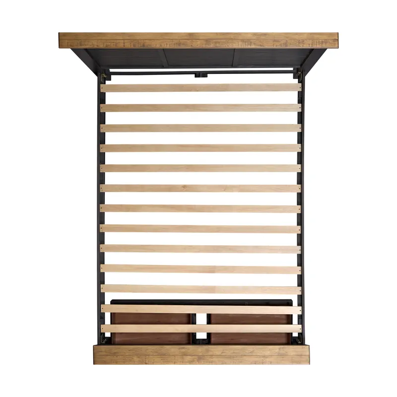 Montrose Queen Storage Bed in Espresso & Brown
