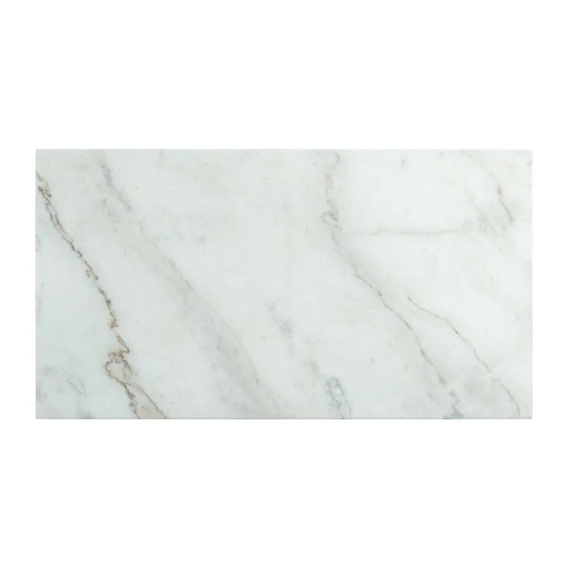 Morris Coffee Table in Espresso W/White Marble Top