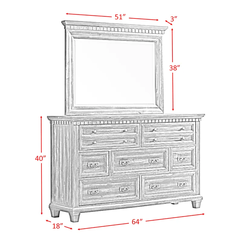 Morrison Dresser & Mirror Set