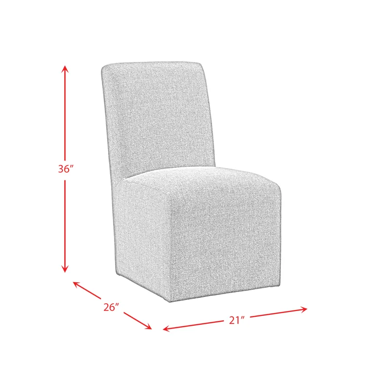 Nero Dining Side Chair (2 per carton) W/Grey Fabric