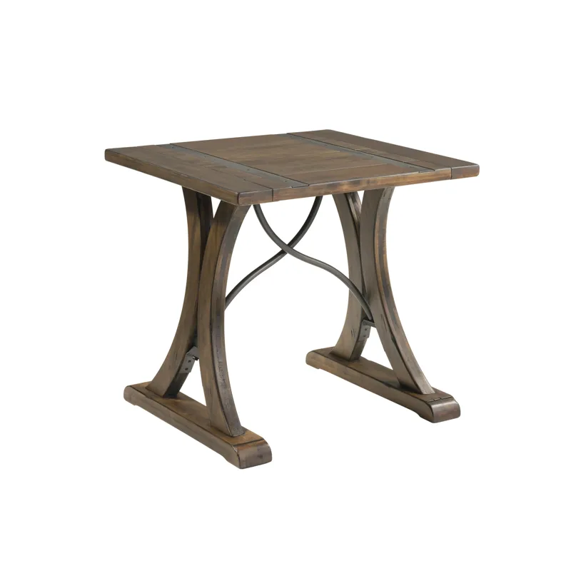 New Brunswick (T682-125) New Bedford- Square End Table- Allegro Brown