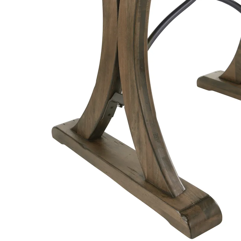 New Brunswick (T682-125) New Bedford- Square End Table- Allegro Brown