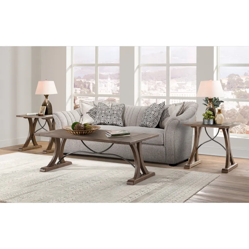 New Brunswick (T682-125) New Bedford- Square End Table- Allegro Brown