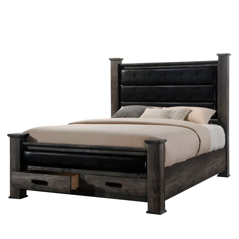 Nathan King Storage Poster Bed