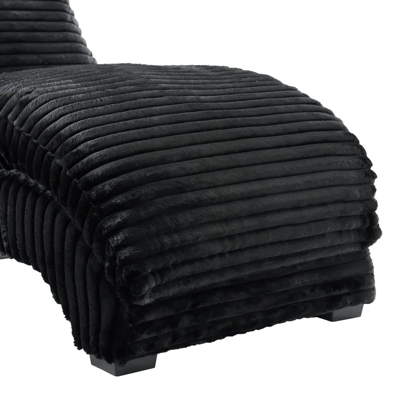 Nori Chaise with Heat Massage, USBC, LED in Masis Black