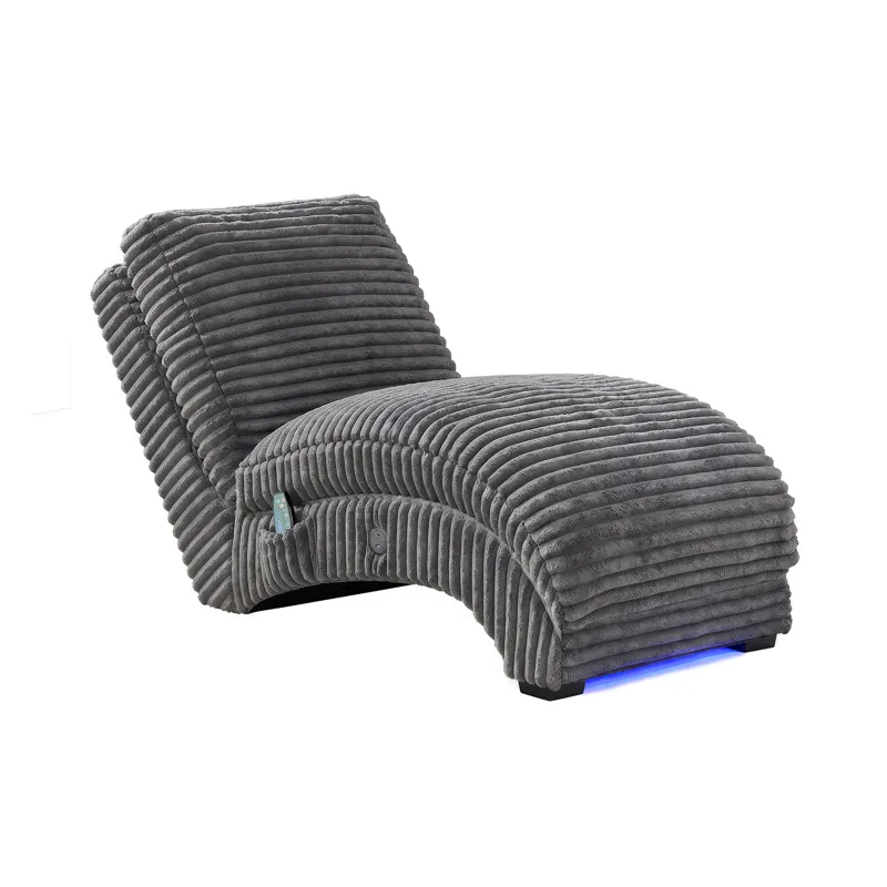 Nori Chaise with Heat Massage, USBC, LED in Masis Granite