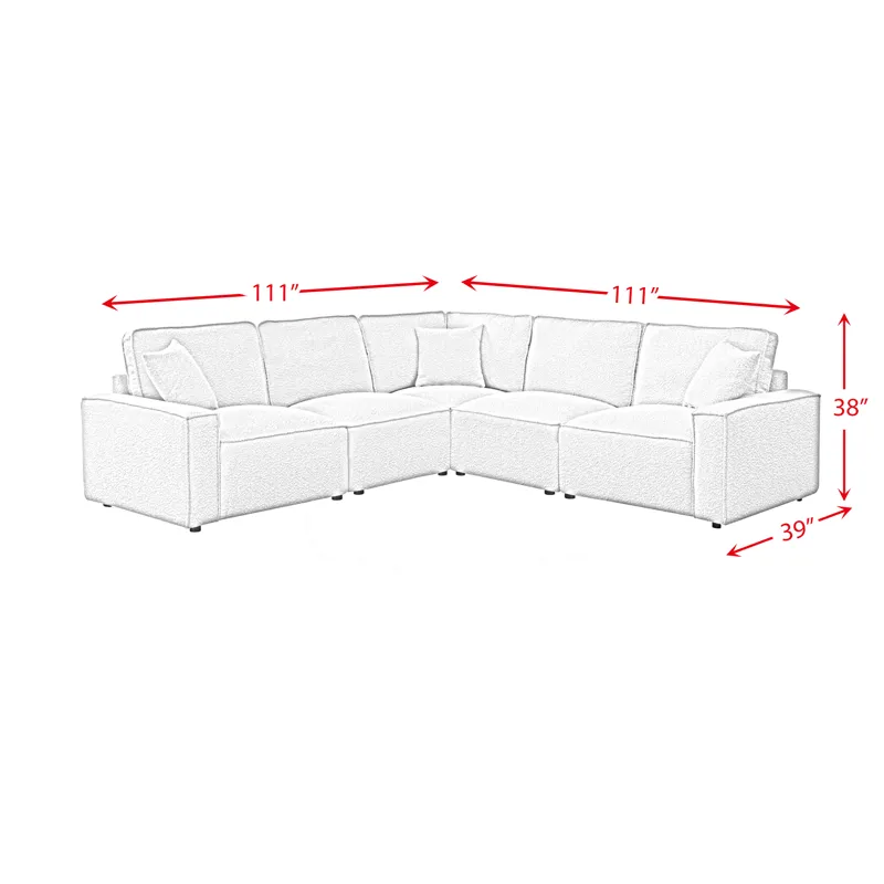 Normandy Armless Chair in Culp Bloke Cotton