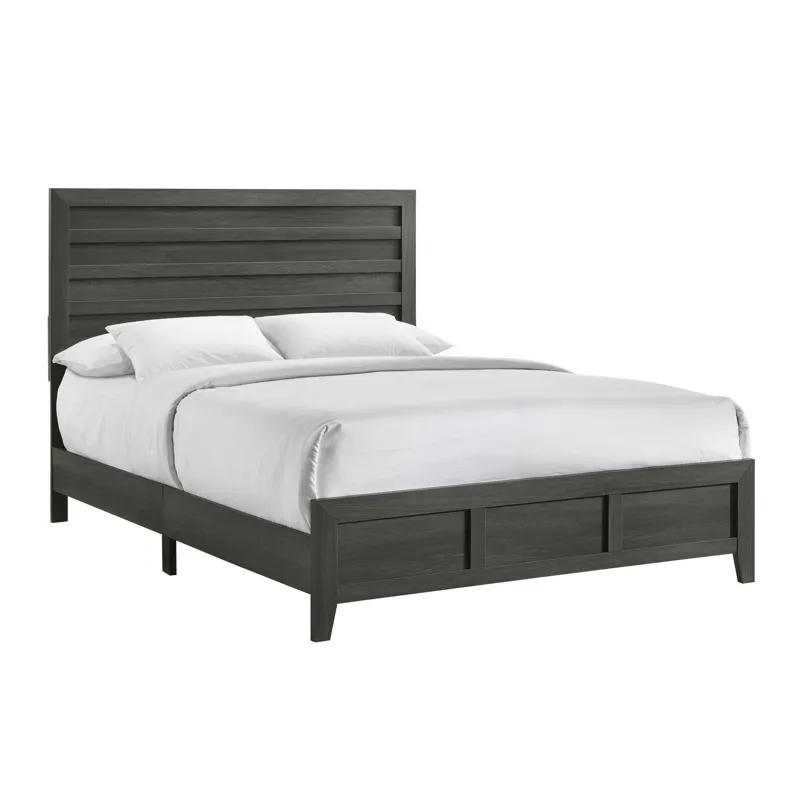 Norvin Full Bed in Dark Grey
