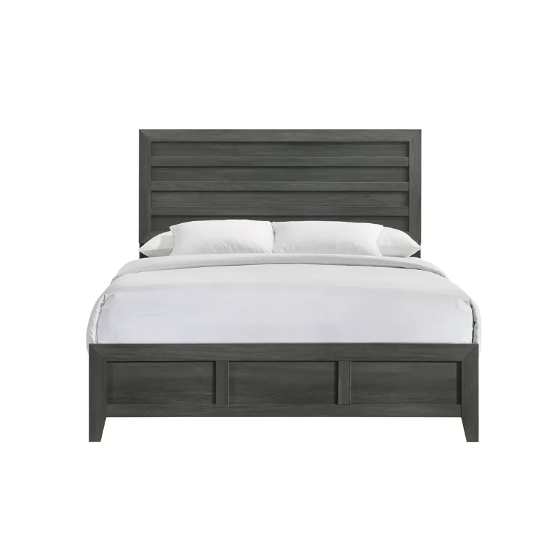 Norvin Full Bed in Dark Grey