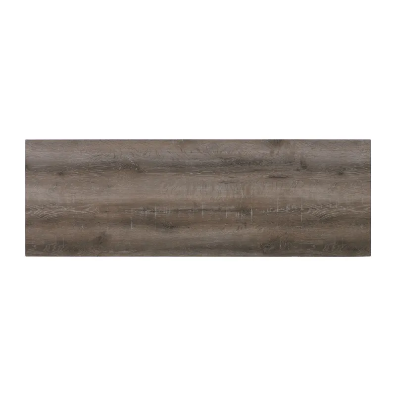 Oak Lawn Grey Bar Table Single Pack (Table + 3 Tan Fabric Stools)