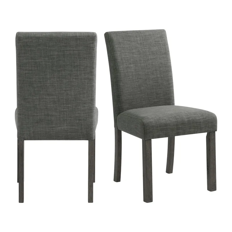 Oak Lawn Charcoal Grey Side Chair Grey Fabric (2 Per Pack)