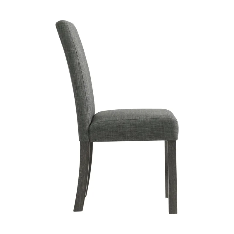 Oak Lawn Charcoal Grey Side Chair Grey Fabric (2 Per Pack)