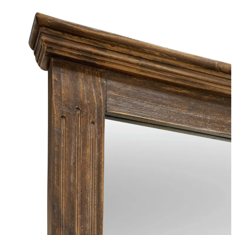 Olivia Brown Dresser & Mirror Set