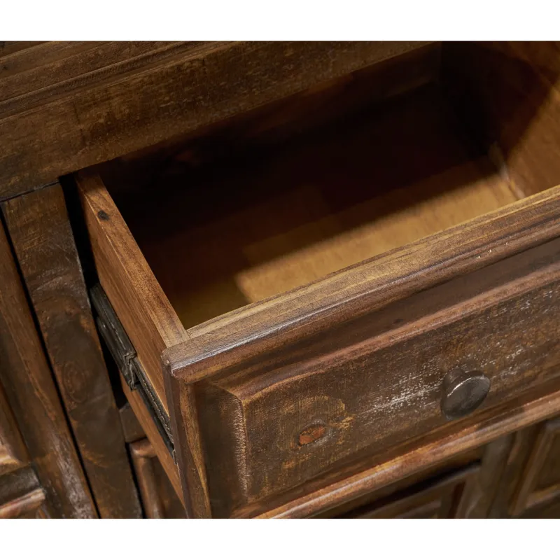 Olivia Brown Dresser & Mirror Set