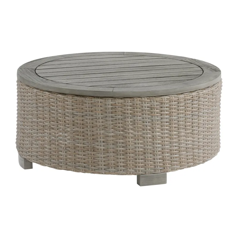 Ollie Round Coffee Table - Tan
