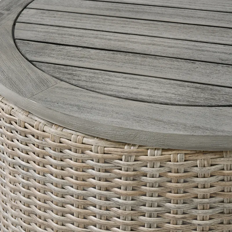 Ollie Round Coffee Table - Tan