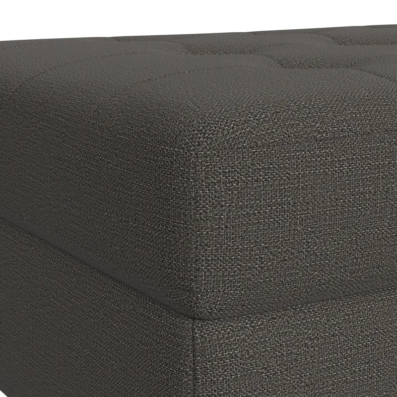 Options One Storage Ottoman in Palmer Plus Ash