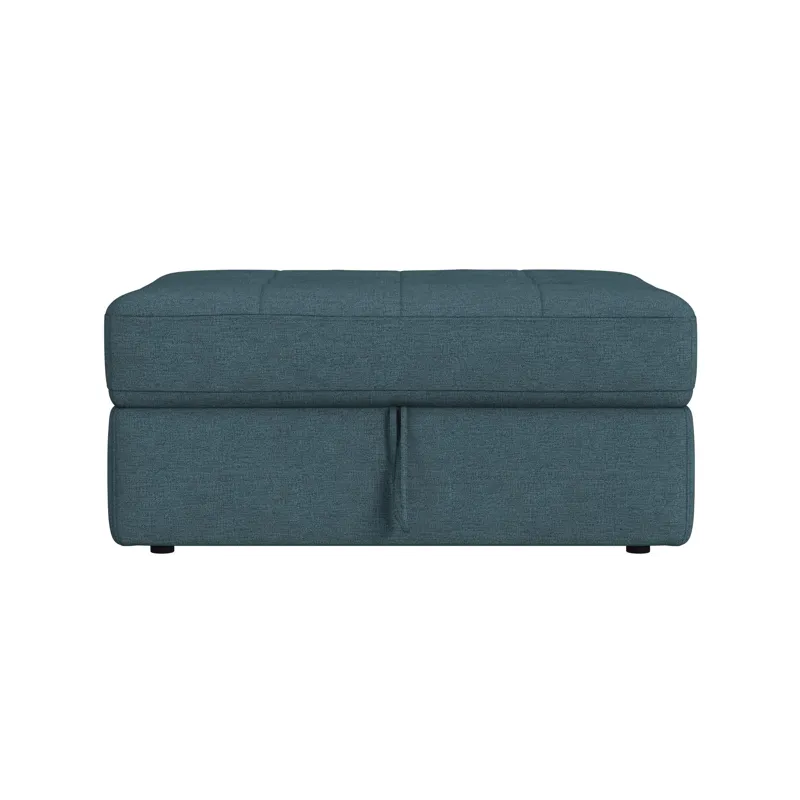 Options One Storage Ottoman in Palmer Teal