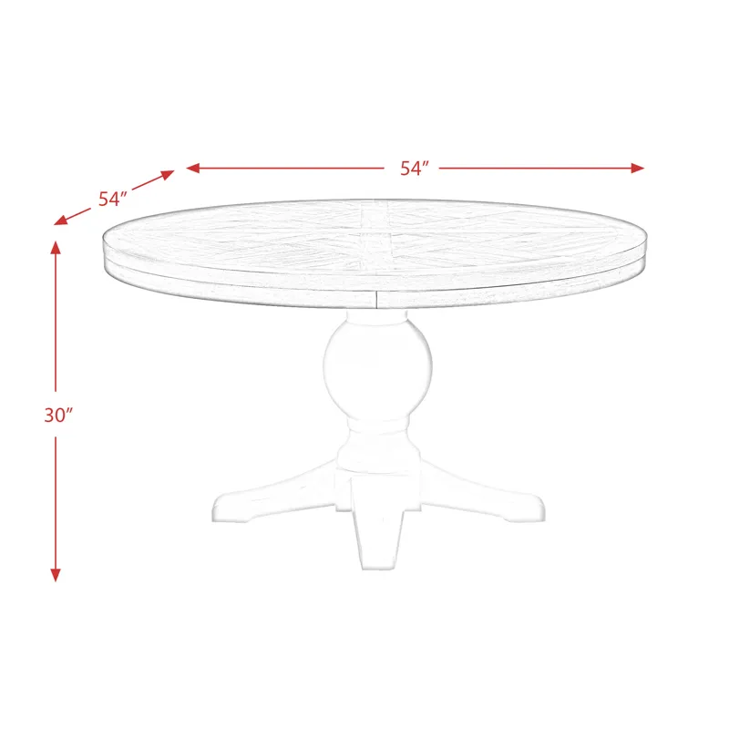 Park Creek Round Standard Height Dining Table
