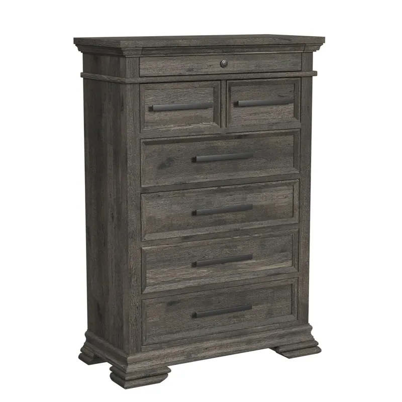 Park Ridge 6-Drawer Chest in Charcoal