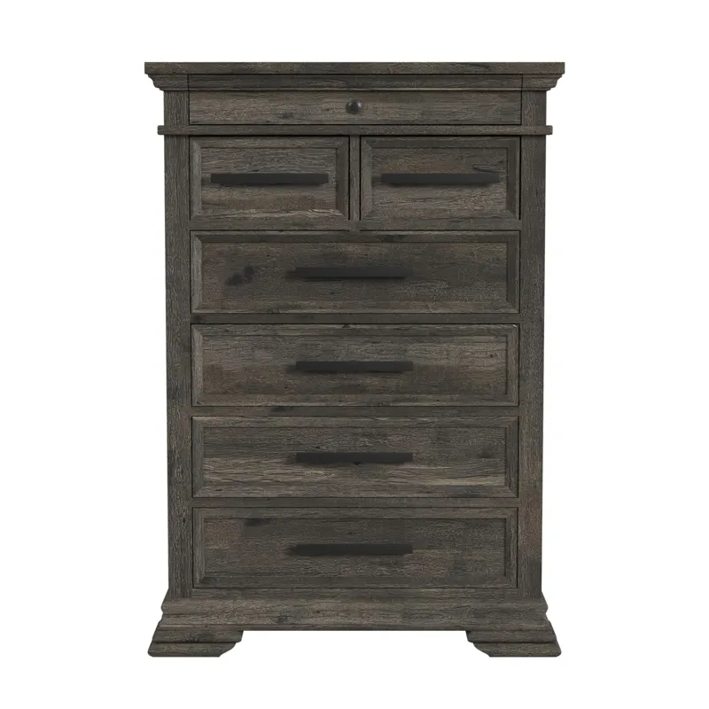 Park Ridge 6-Drawer Chest in Charcoal