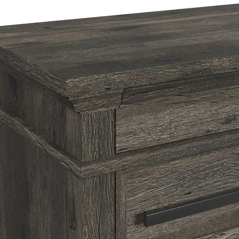 Park Ridge 6-Drawer Chest in Charcoal