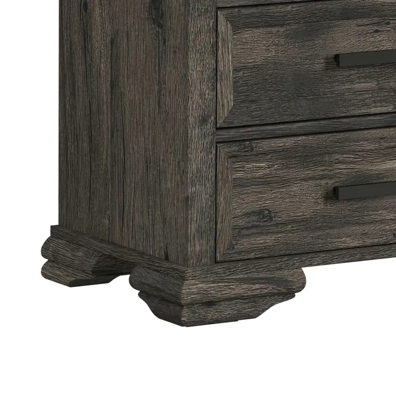 Park Ridge 71\'\' TV Console without Fireplace Insert in Charcoal