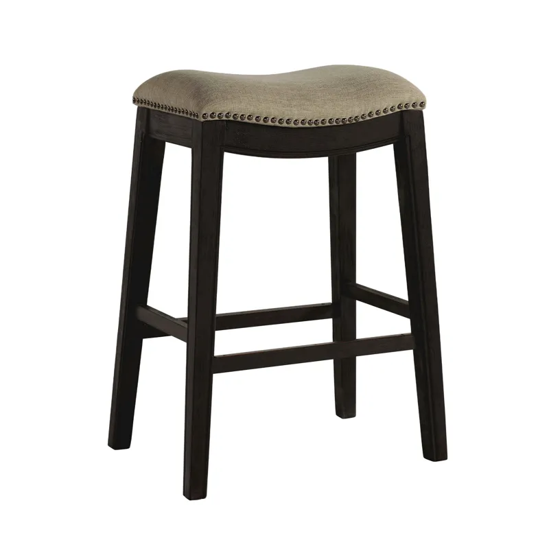 Parkside 30\'\' Barstool - Linen / Dark Wash