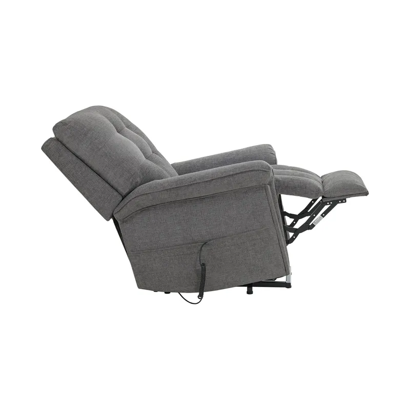 Pecos Power Motion Lift Chair in Ribbit Charcoal (WW)