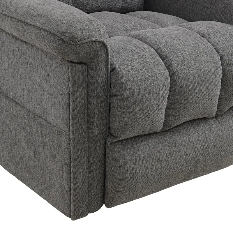Pecos Power Motion Lift Chair in Ribbit Charcoal (WW)