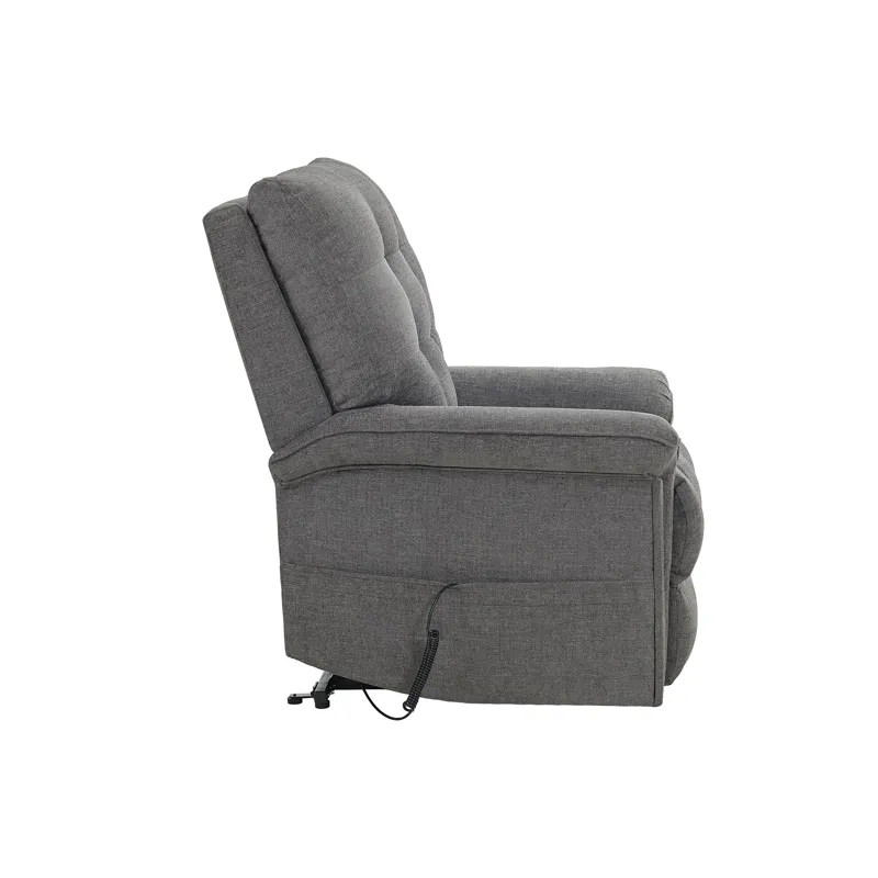 Pecos Power Motion Lift Chair in Ribbit Charcoal (WW)