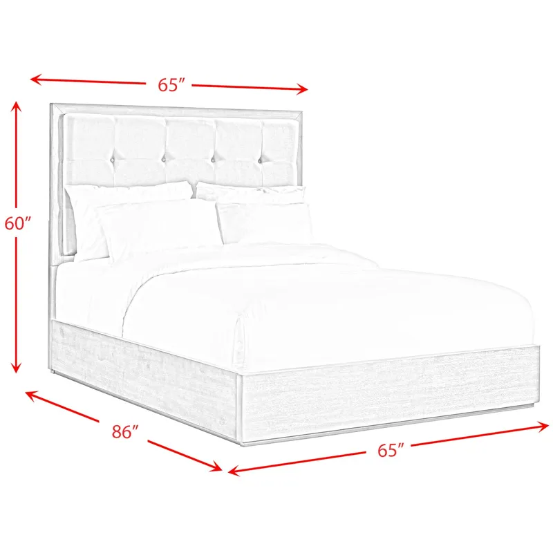 Arcadia Grey 5PC Set w/Queen Bed