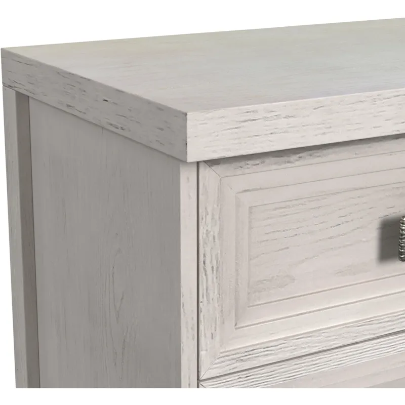 Avalanche Antique White 4PC Set w/Queen Storage Bed & CH