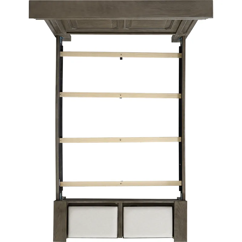 Kings Court Grey 3PC Set w/Queen Storage Bed