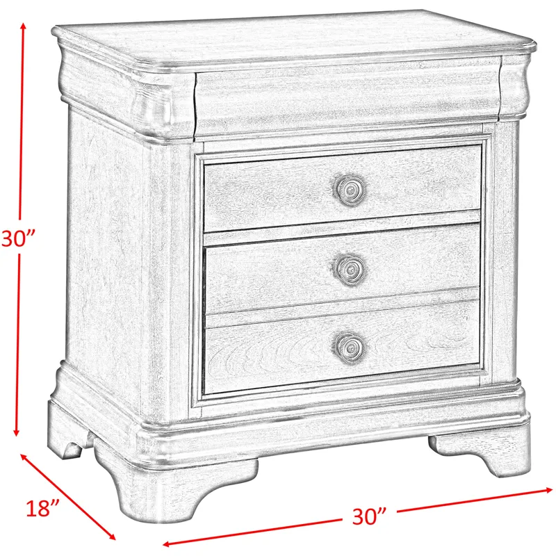 Cameron Cherry 5PC Set w/Queen Bed