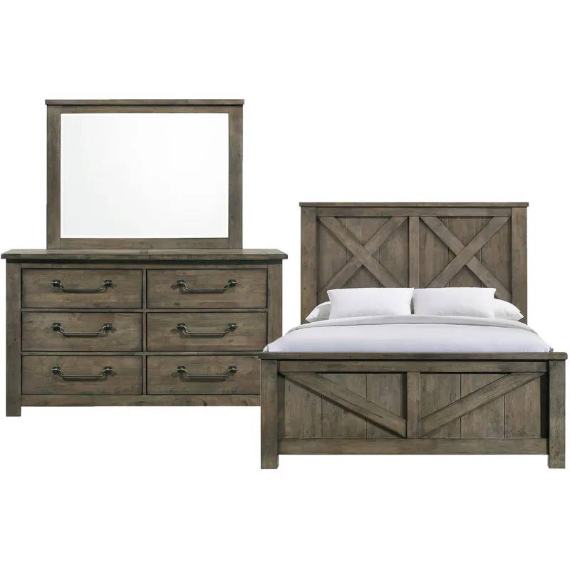 Maverick Antique Grey 3PC Set w/Queen Bed