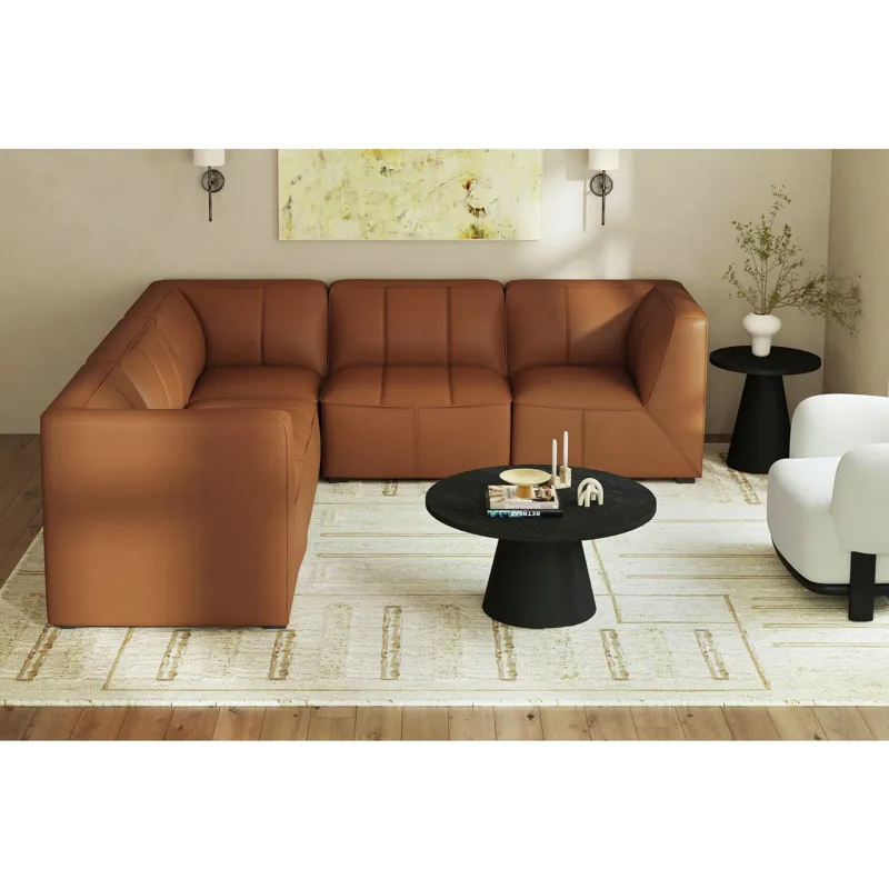 Blake Pebble Tan Sectional 5PC Set