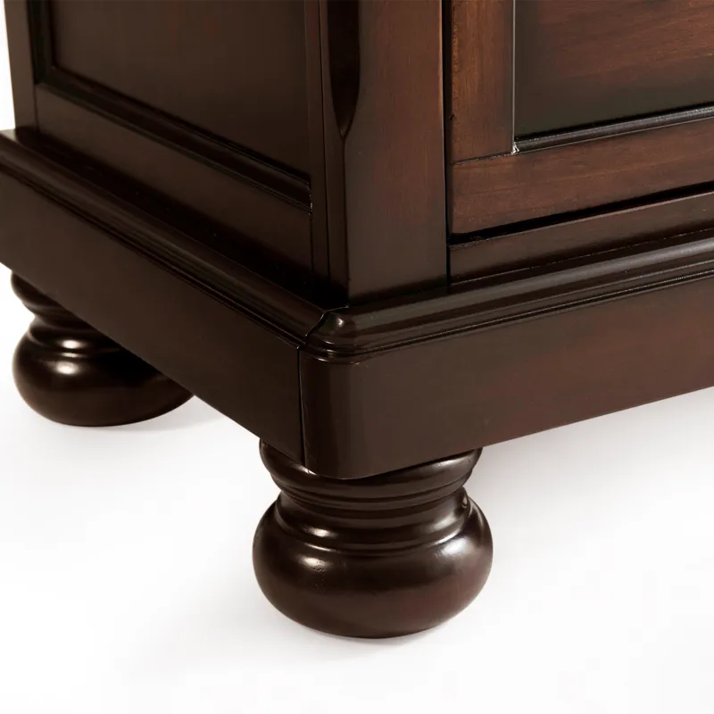 Kingston Cherry Brown 3PC Set w/Queen Storage FB Bed