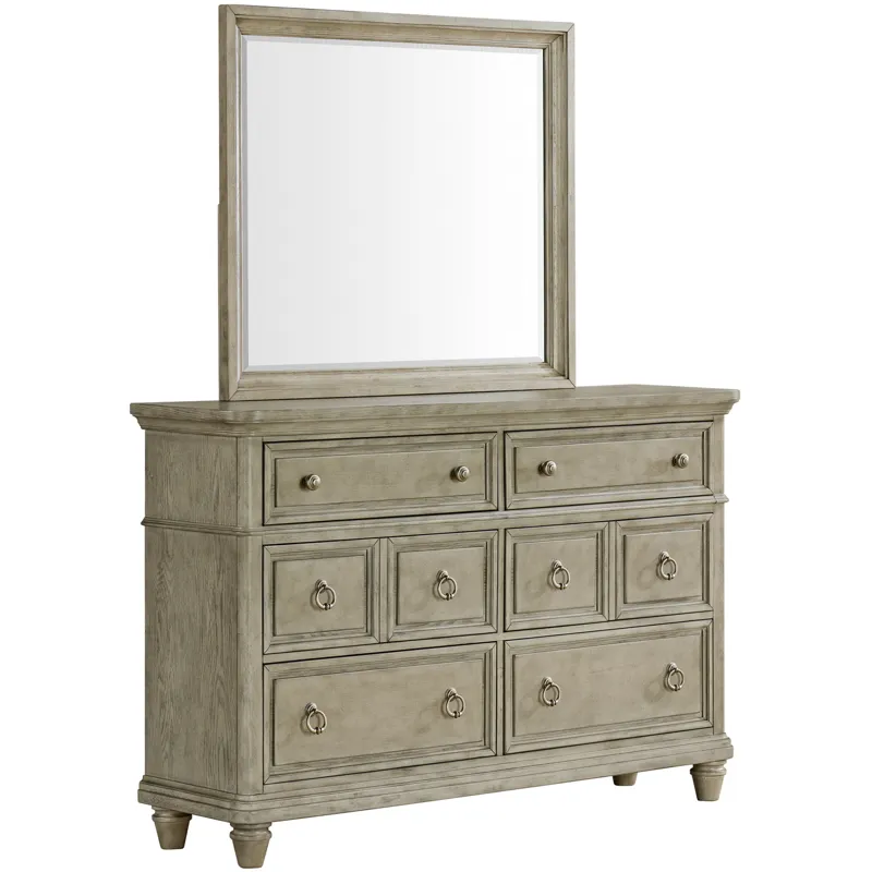 Whit-Ash Light Grey 4PC Queen Set w/CH