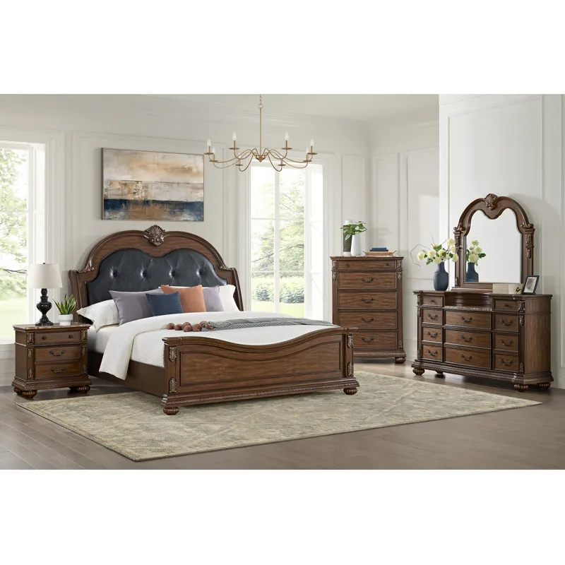 Cadenza Brown (BAC) 4PC Queen Set w/CH