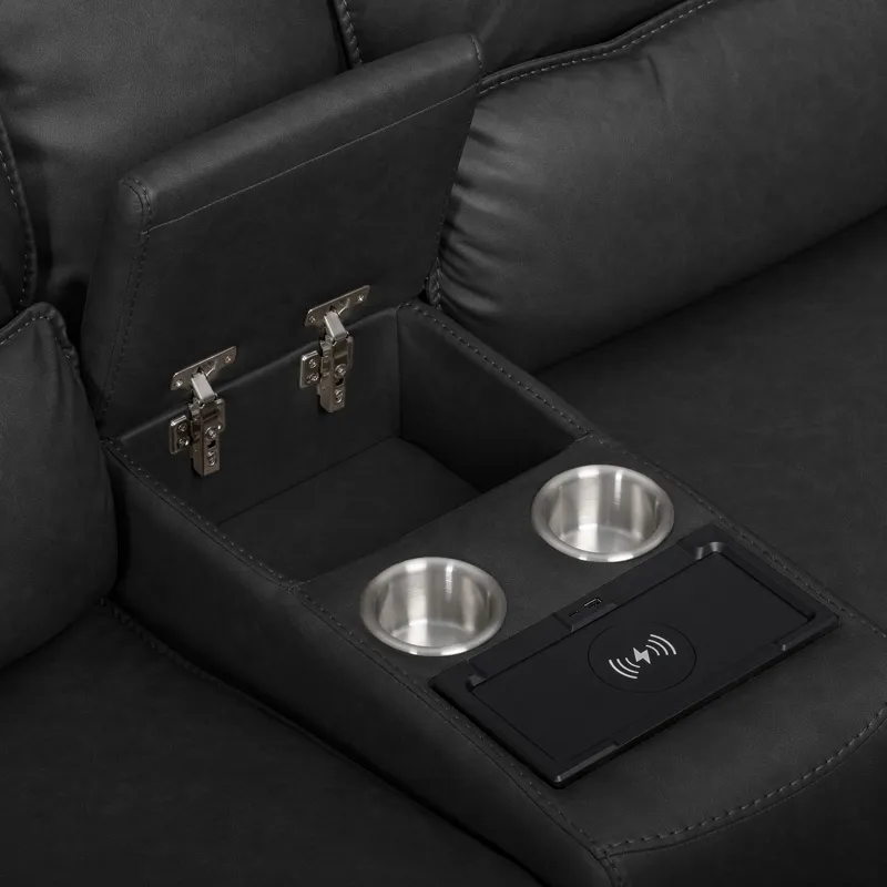 Black Hawk Simba Black Sectional 6PC Set - (3)P2