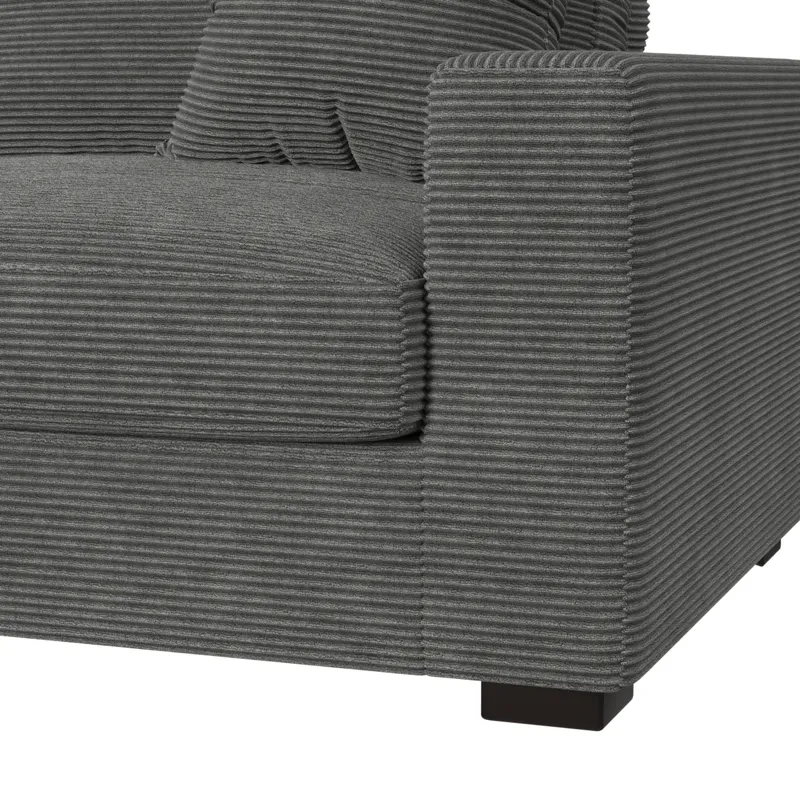 Arizona Steno Charcoal 5PC Sectional Set