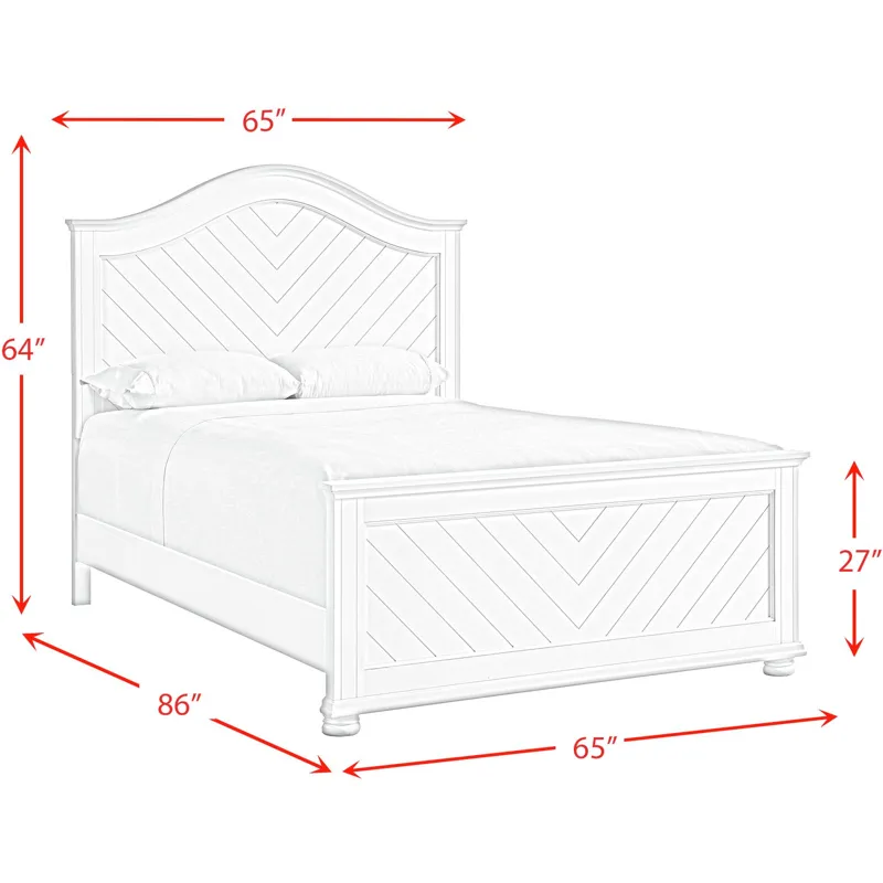 Kona Grey 4PC Set w/Queen Panel Bed & CH