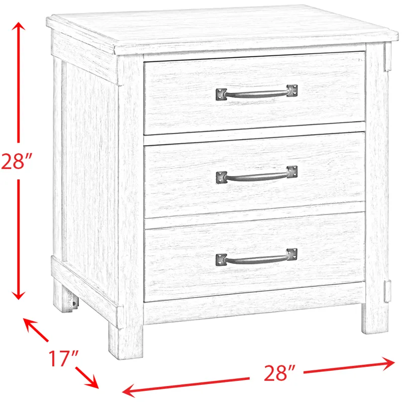 Scott White 5PC Set w/King Storage Bed