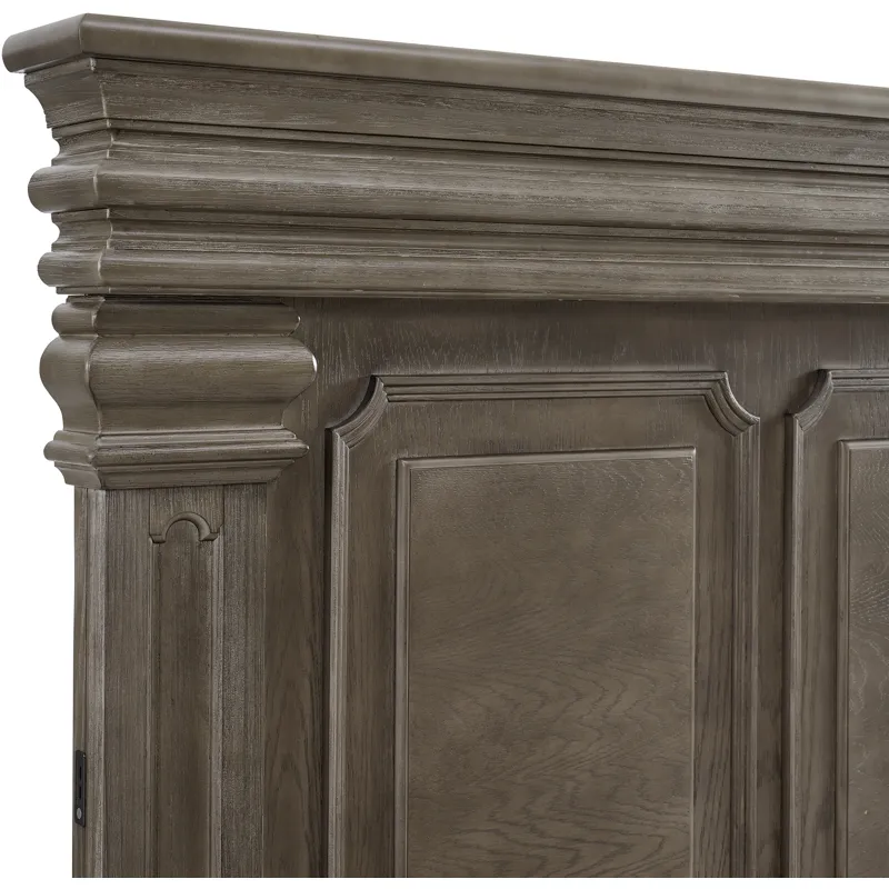 Kings Court Grey 3PC Set w/Queen Bed